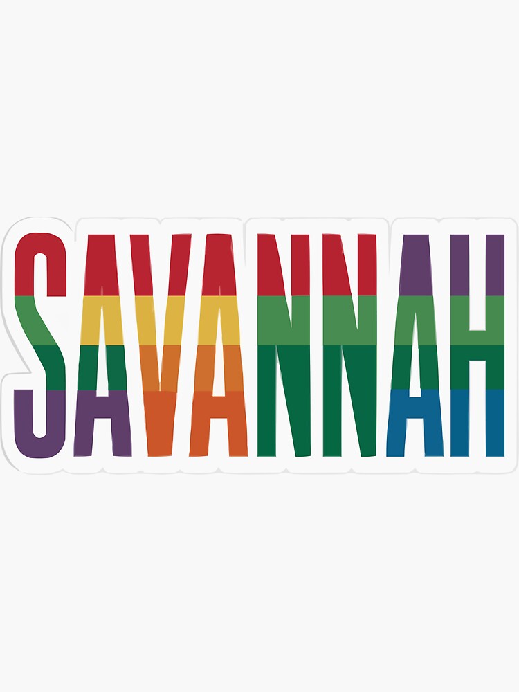 Thumbnail 3 of 3, Sticker, Savannah Fun Color Souvenirs designed and sold by For91days-Blog.