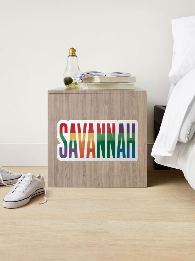 Thumbnail 2 of 3, Sticker, Savannah Fun Color Souvenirs designed and sold by For91days-Blog.