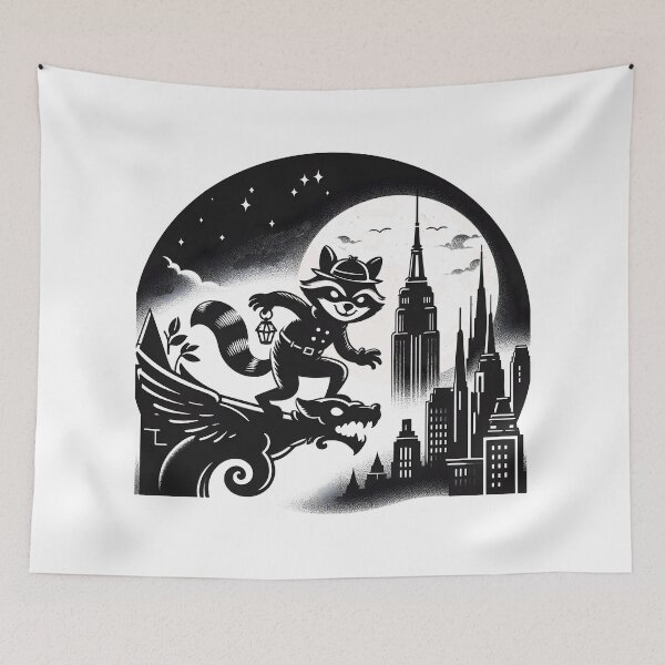 Item preview, Raccoon Burglar designed and sold by LynZorArts.