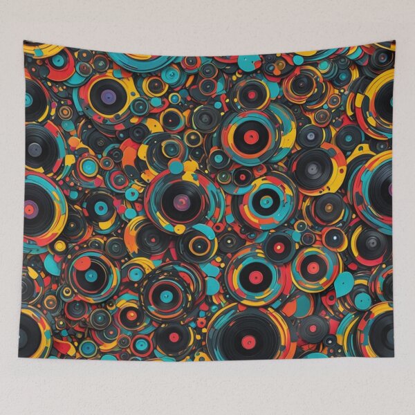 Item preview, Abstract Record Albums Pattern designed and sold by calibrit.