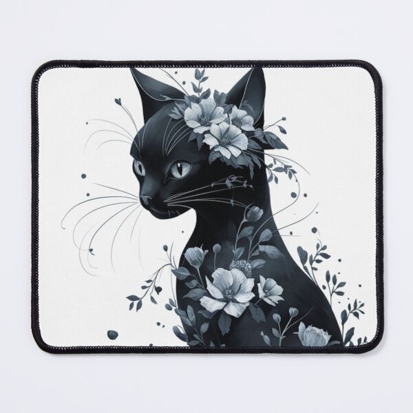 Item preview, Floral cat designed and sold by WildernessTints.