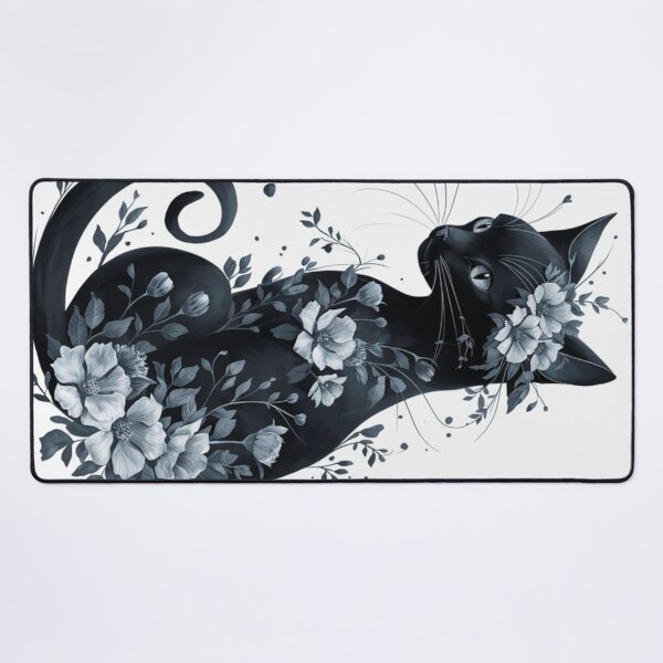 Item preview, Floral cat designed and sold by WildernessTints.