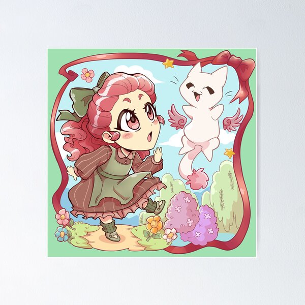 Item preview, Chibi Girl and magic Kitten designed and sold by Puurrfectly.
