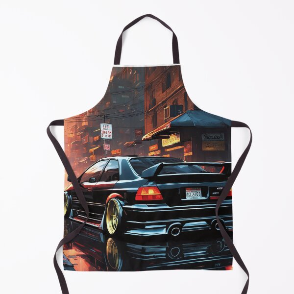 Artikelvorschau, Klassischer modifizierter Kult Honda Civic Schwarz Illustration Design entworfen und verkauft von Salimgor Hangaround Music.