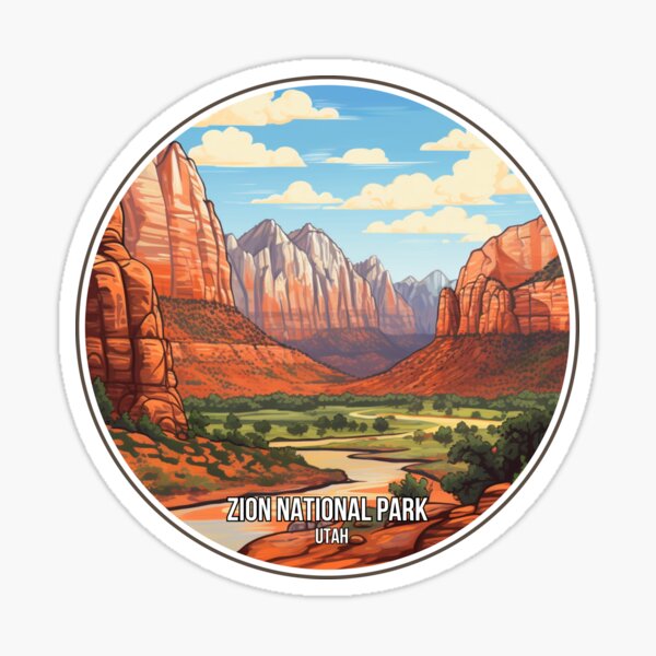 Vista previa del artículo con la obra «Parque Nacional Zion (Utah)», diseñado y vendido por digitalcupids.
