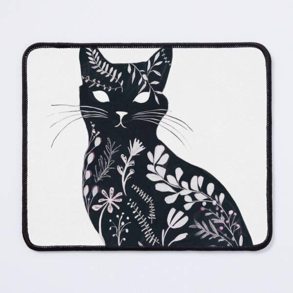 Item preview, Floral cat designed and sold by WildernessTints.
