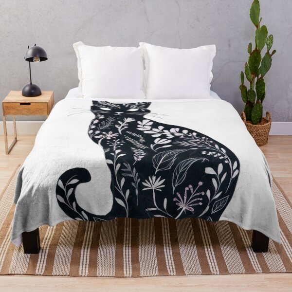 Item preview, Floral cat designed and sold by WildernessTints.