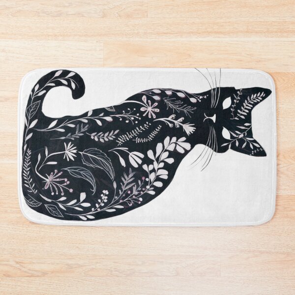 Item preview, Floral cat designed and sold by WildernessTints.