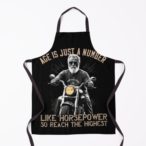 Item preview, Age Is Horsepower Funny Biker Grandpa Design designed and sold by LuminOrb.