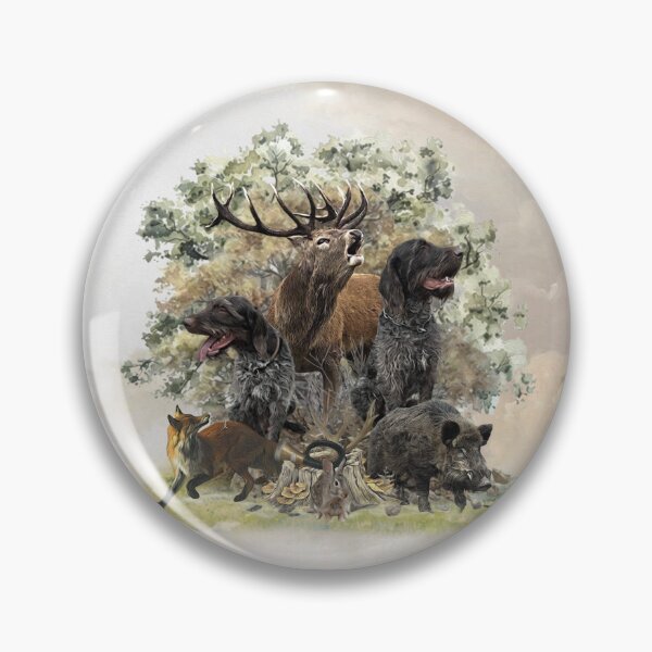 Item preview, German wirehaired pointers, The Passion for Hunting designed and sold by TammyHunterArt.