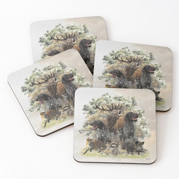 Item preview, German wirehaired pointers, The Passion for Hunting designed and sold by TammyHunterArt.