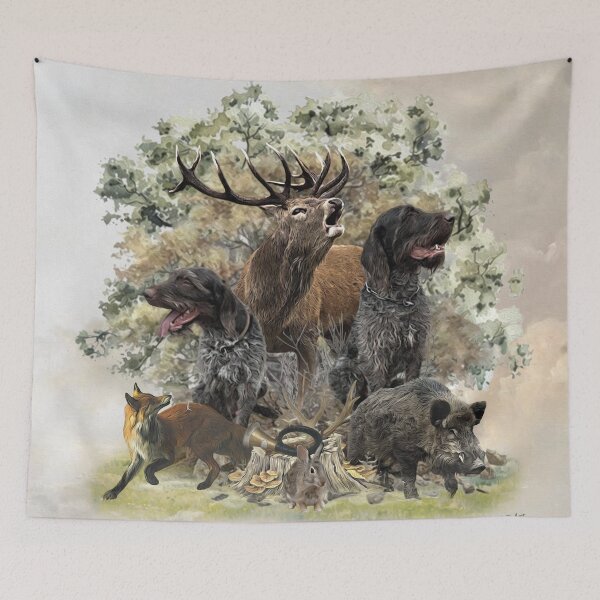Item preview, German wirehaired pointers, The Passion for Hunting designed and sold by TammyHunterArt.