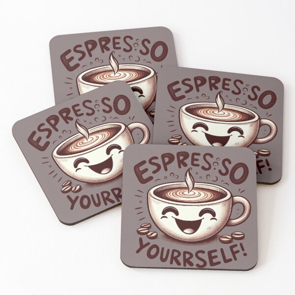 Item preview, Smiling Espresso Cup Art -   Express yourself | espresso yourself designed and sold by PatrykT94.
