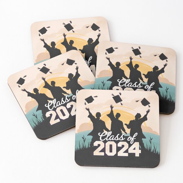 Item preview, Class of 2024 Graduates Silhouette Throwing Caps designed and sold by Itsheartshop.