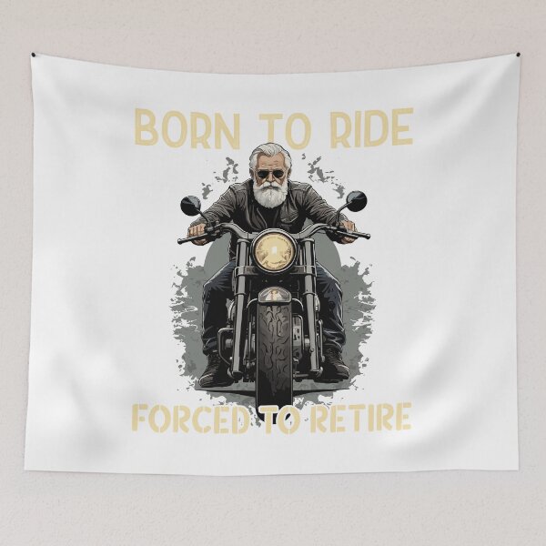 Item preview, Funny pensioner saying vintage motorcycle design designed and sold by LuminOrb.
