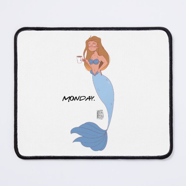 Item preview, Jaded mermaid on Monday designed and sold by 1week1sketch.