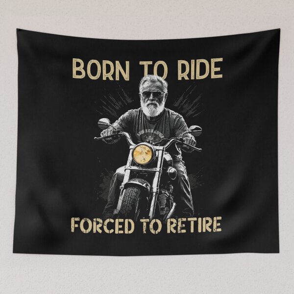 Item preview, Funny pensioner saying vintage motorcycle design designed and sold by LuminOrb.