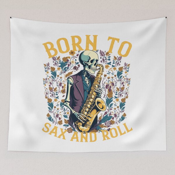 Item preview, Saxophonist Rocker Funny Jazz Music Design designed and sold by LuminOrb.