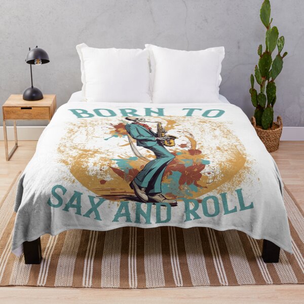 Item preview, Saxophonist Rock Funny Jazz Music Design designed and sold by LuminOrb.