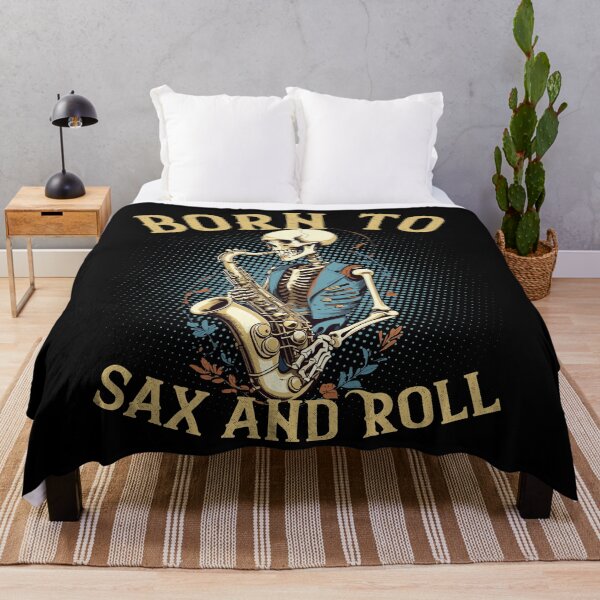 Item preview, Sax and Roll Funny Saxophone Jazz Music designed and sold by LuminOrb.