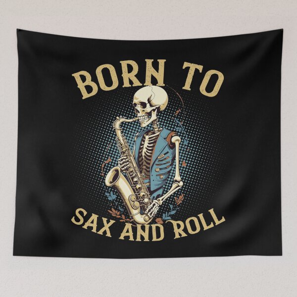 Item preview, Sax and Roll Funny Saxophone Jazz Music designed and sold by LuminOrb.