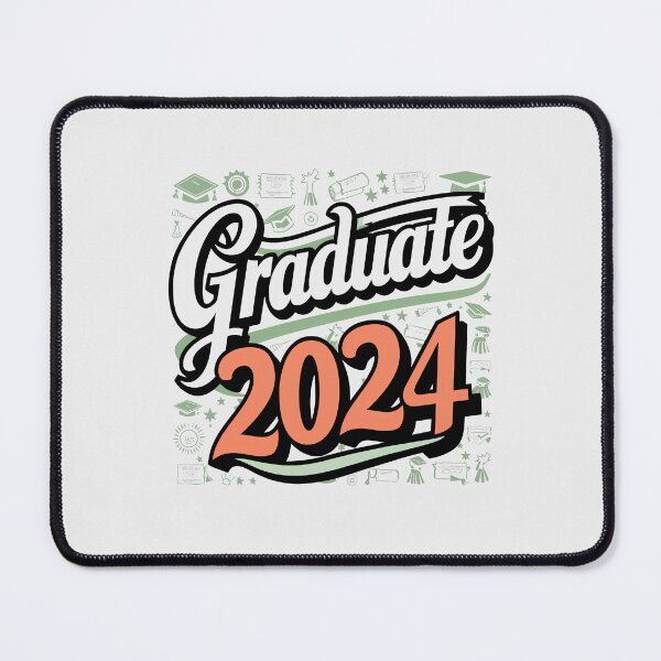Item preview, Graduate 2024 Tiny Cap & Diploma Illustration designed and sold by Itsheartshop.