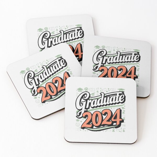 Item preview, Graduate 2024 Tiny Cap & Diploma Illustration designed and sold by Itsheartshop.
