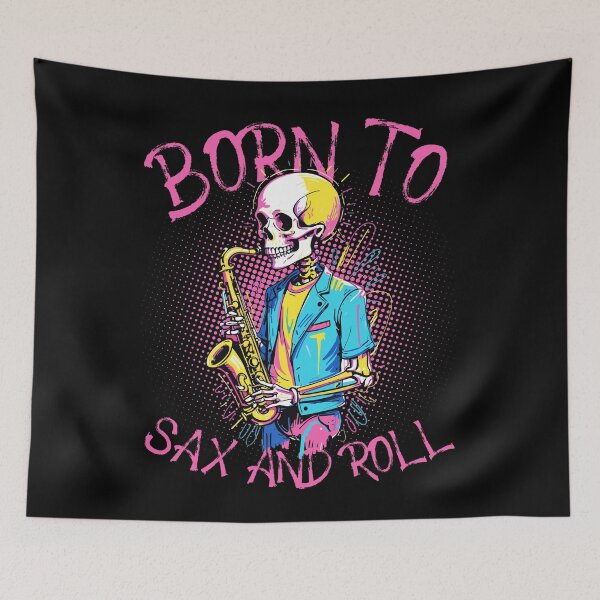 Item preview, Funny Saxophone Design Born To Be A Saxophonist designed and sold by LuminOrb.