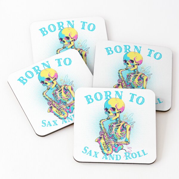 Item preview, Born Saxophone Player Funny Jazz Design designed and sold by LuminOrb.