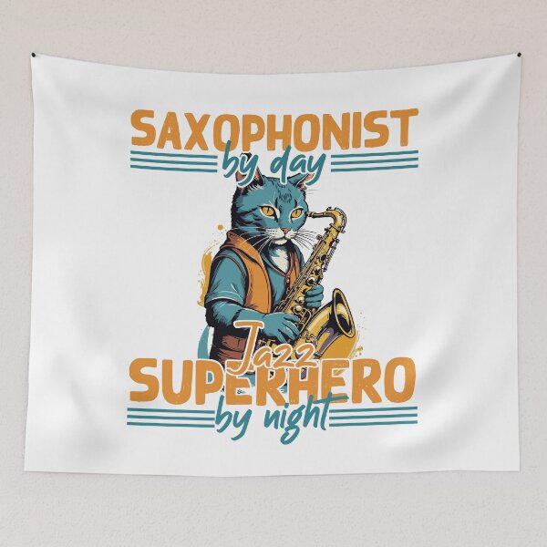 Item preview, Funny saxophone saying for jazz music fans designed and sold by LuminOrb.