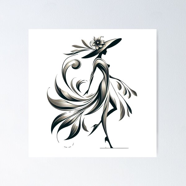 Item preview, Elegant Lady: Symbol of Grace and Sophistication designed and sold by Hungry-Murphy.