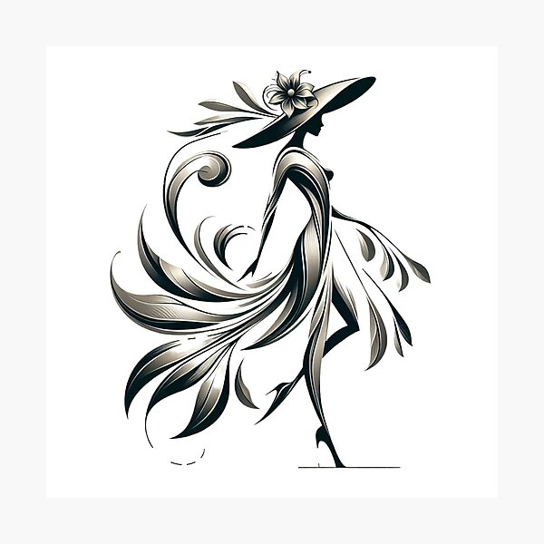 Item preview, Elegant Lady: Symbol of Grace and Sophistication designed and sold by Hungry-Murphy.