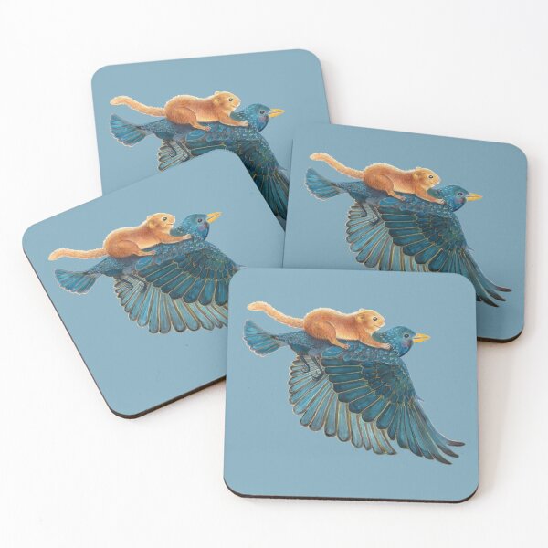 Item preview, Starling and Dormouse Flying designed and sold by Julia Doria.