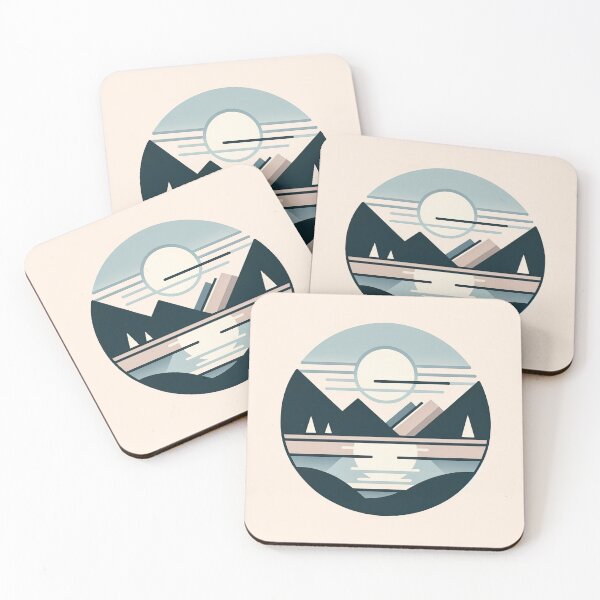 Item preview, Pastel Minimalist Landscape Art designed and sold by SunkenCost.
