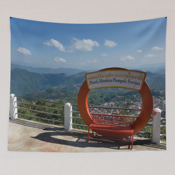 Item preview, Divine Perspectives: Phongsaly from the Phoufa Temple viewpoint designed and sold by franck380.