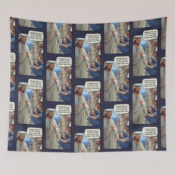 Item preview, I already told you - Jesus, latte, funny (#01) designed and sold by SolidEarthArt.