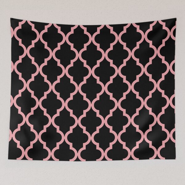 Item preview, Pink & Black Moroccan Pattern designed and sold by Jared Davies.