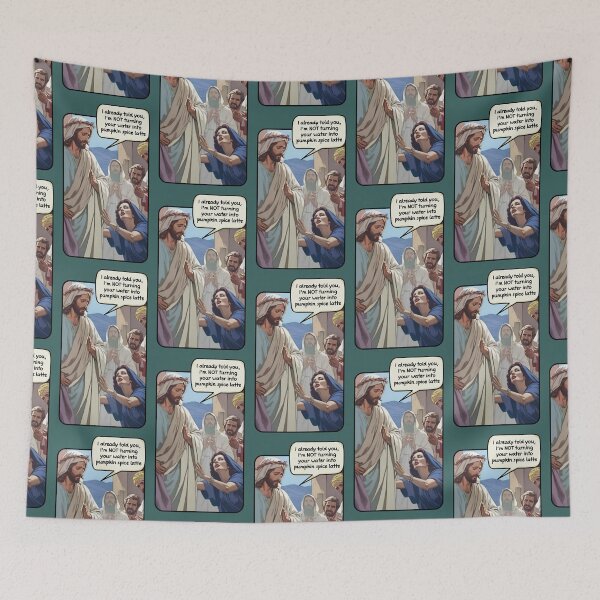 Item preview, I already told you - Jesus, latte, funny (#02) designed and sold by SolidEarthArt.