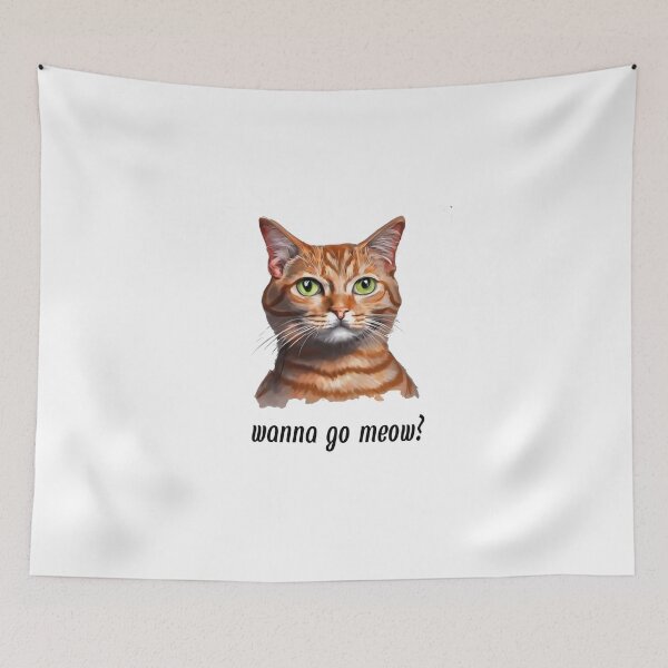 Item preview, red cat just wants to go meow designed and sold by Knautschibert.