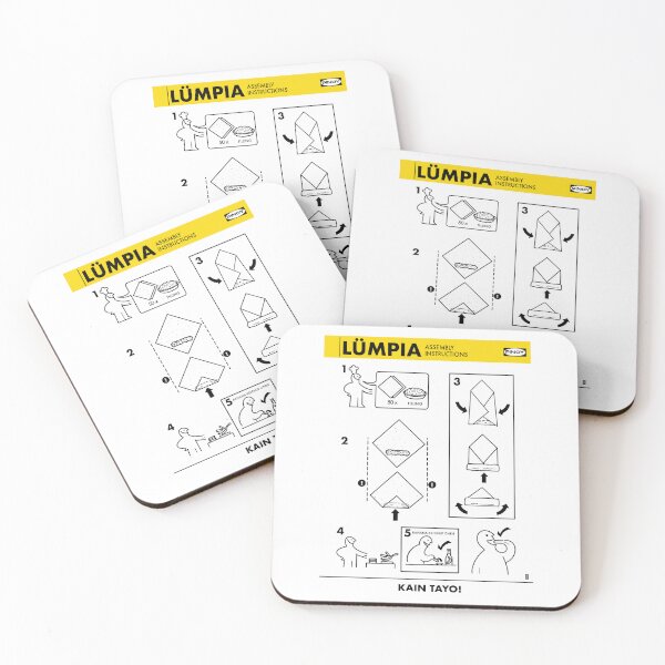 Item preview, LUMPIA FUNNY INSTRUCTIONS  FILIPINO FOOD SHIRT designed and sold by aydapadi.