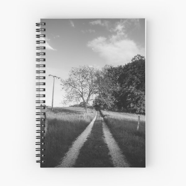 Item preview, Stylish spring meadow in the Odenwald in the homeland of Hesse in black and white designed and sold by Marvin Diehl.