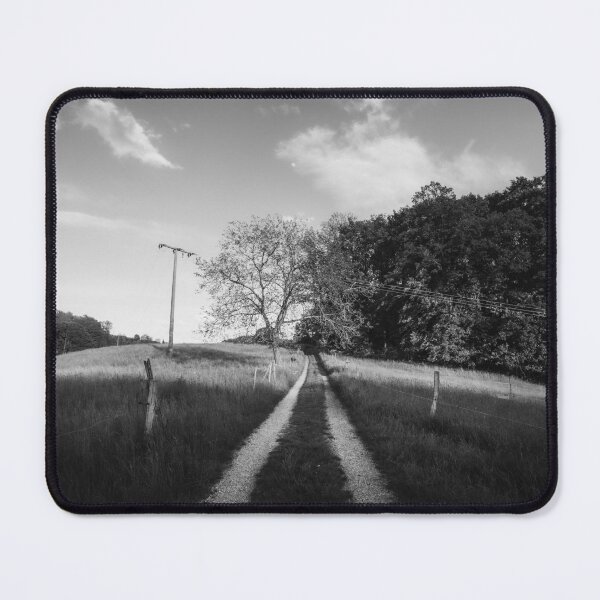 Item preview, Stylish spring meadow in the Odenwald in the homeland of Hesse in black and white designed and sold by Marvin Diehl.