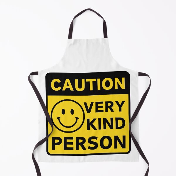 Item preview, Caution Very Kind Person positive quote with smiling face designed and sold by mysteriousquote.