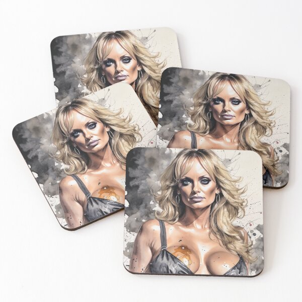 Item preview, stormy daniels trump watercolor Courtroom  Fake News  Lock Him Up designed and sold by bub creates.