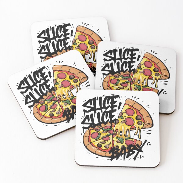 Item preview, Slice Slice Baby Pizza Quote Design designed and sold by SuperAndSocial.