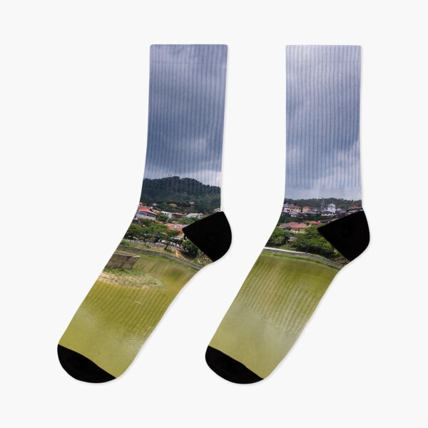 Item preview, Atmospheric Magic: Phongsaly under a Cloudy Sky, View of the Small Lake designed and sold by franck380.