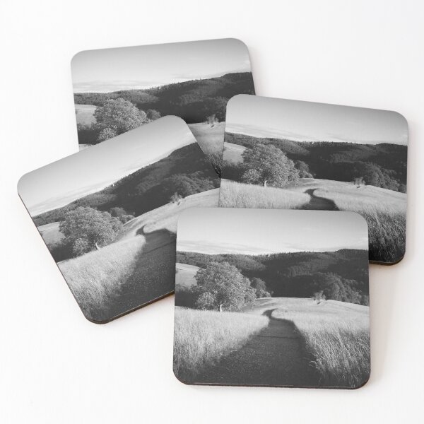 Item preview, Photo Beautiful summer meadow Odenwald in black and white designed and sold by Marvin Diehl.