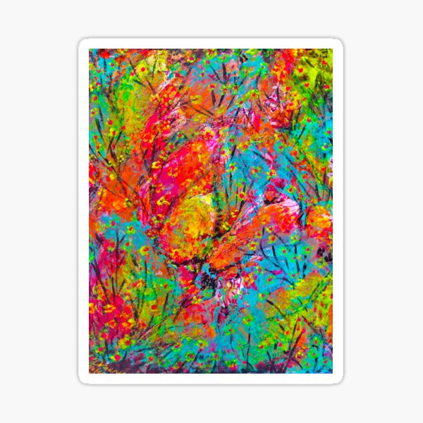 &amp;quot;Florets (7) - Wild Flower Meadow&amp;quot; Sticker by TiramisuArt | Redbubble
