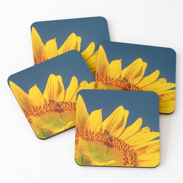 Item preview, Fresh Sunflower with a bee designed and sold by insiyah7253.