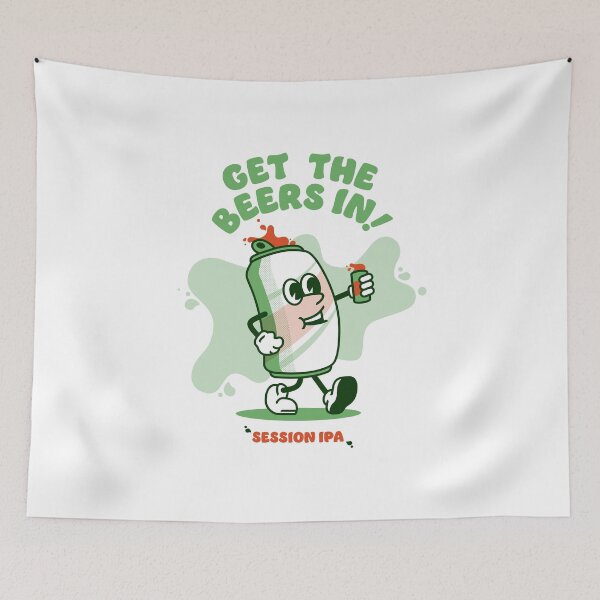 Item preview, Beer can character design graphic designed and sold by ACDesignCo.